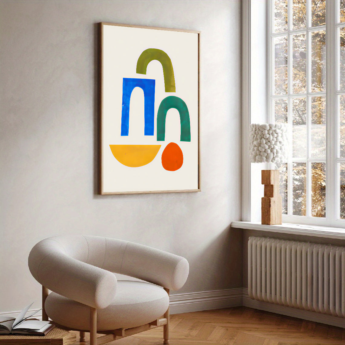 Colorful Minimalist Abstract Wall Art Print