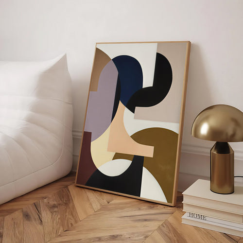 Abstract geometric shapes art print