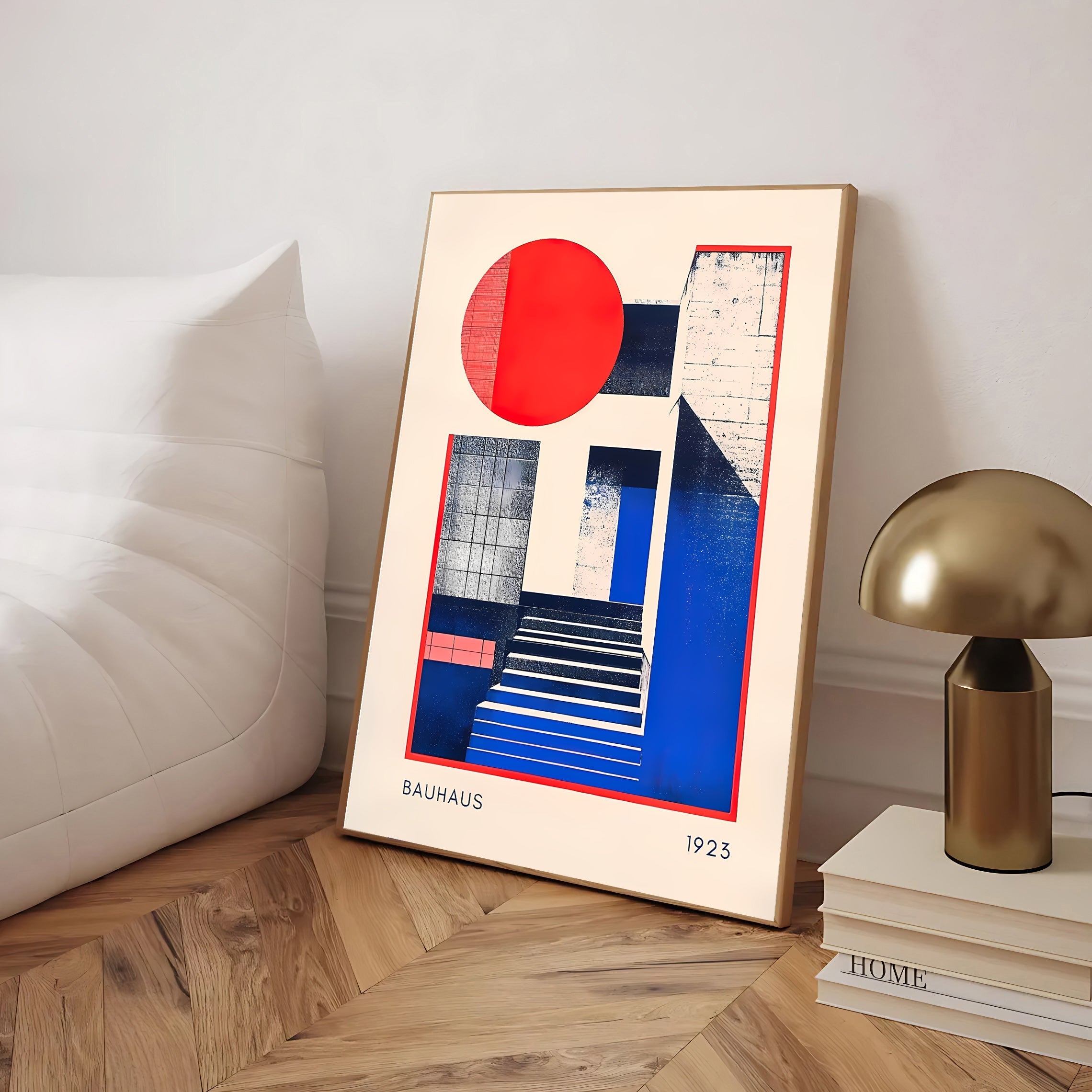 Abstract bauhaus wall art print from 1920s