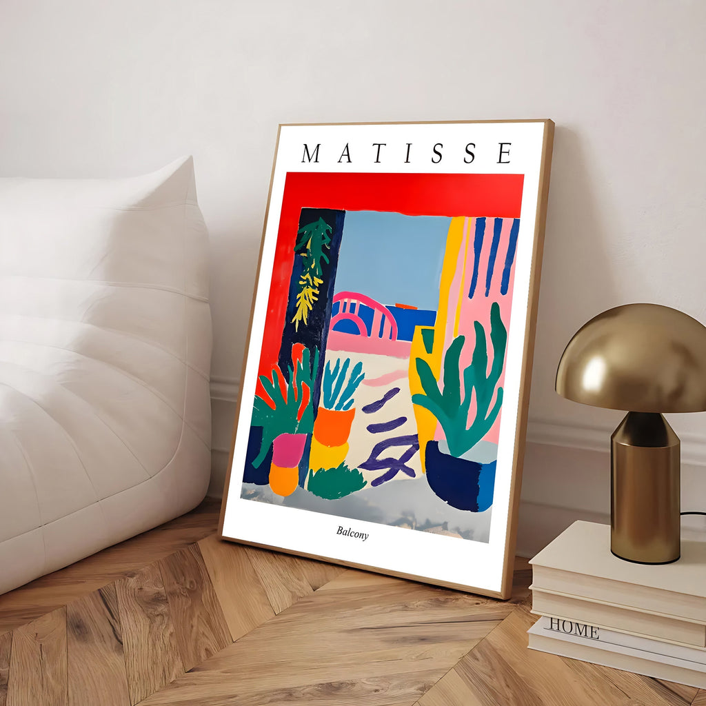 Henri matisse inspired interior plant artwork