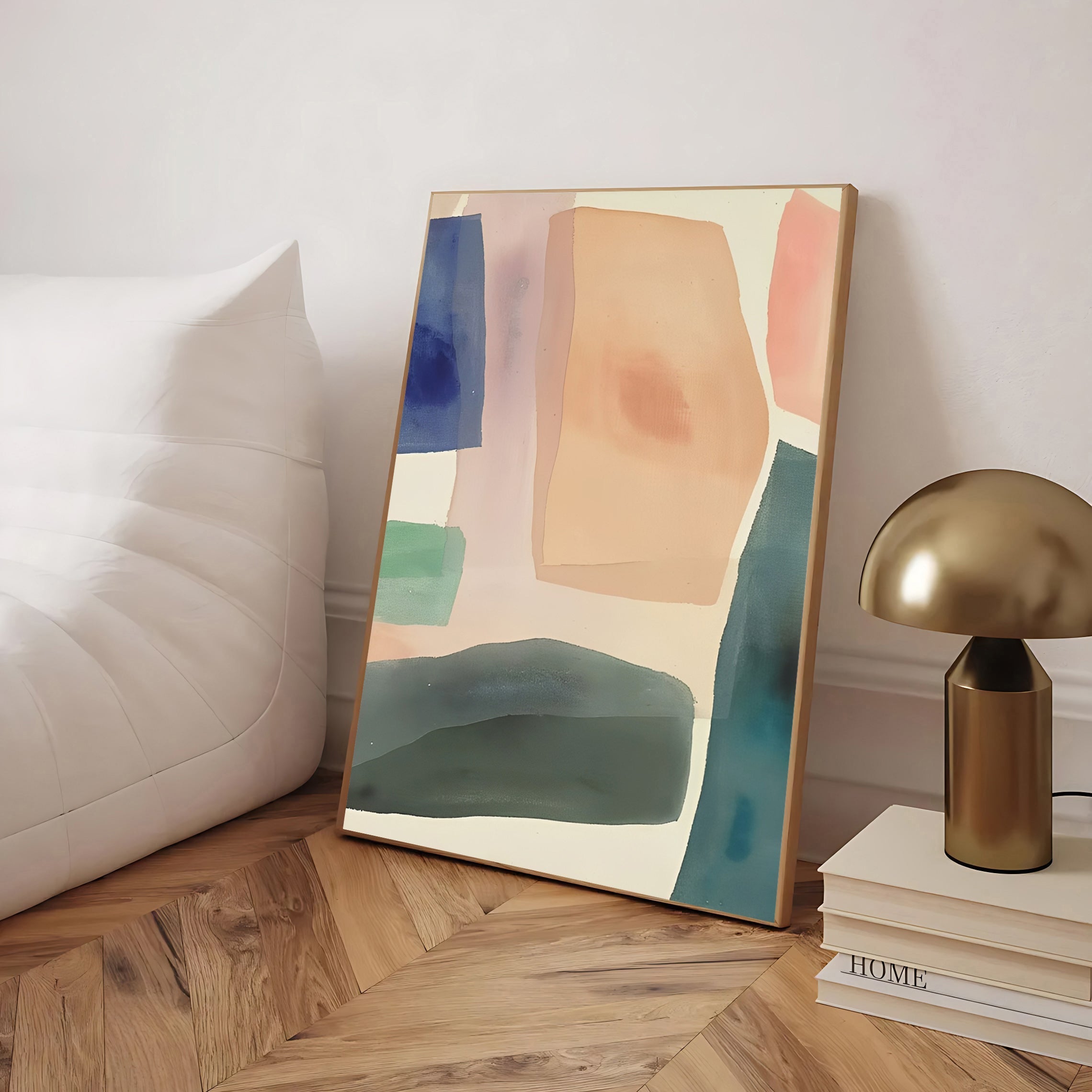 Modern Abstract Pastel Wall Art Print