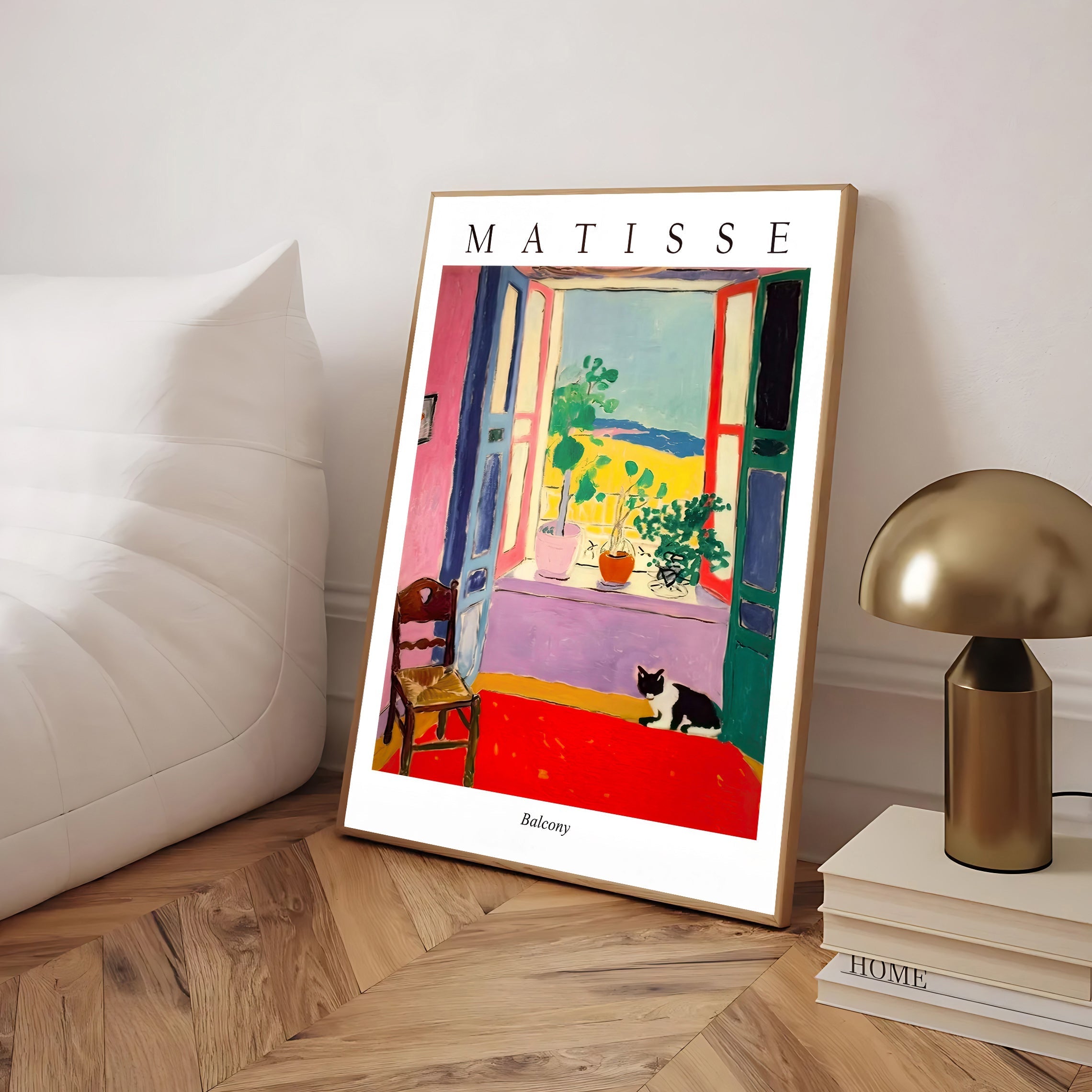 Matisse style balcony art print
