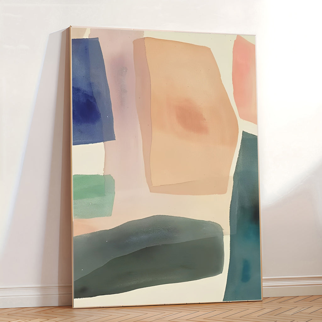 Modern Abstract Pastel Wall Art Print