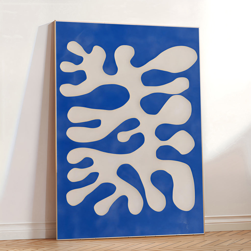 Modern abstract organic wall art print