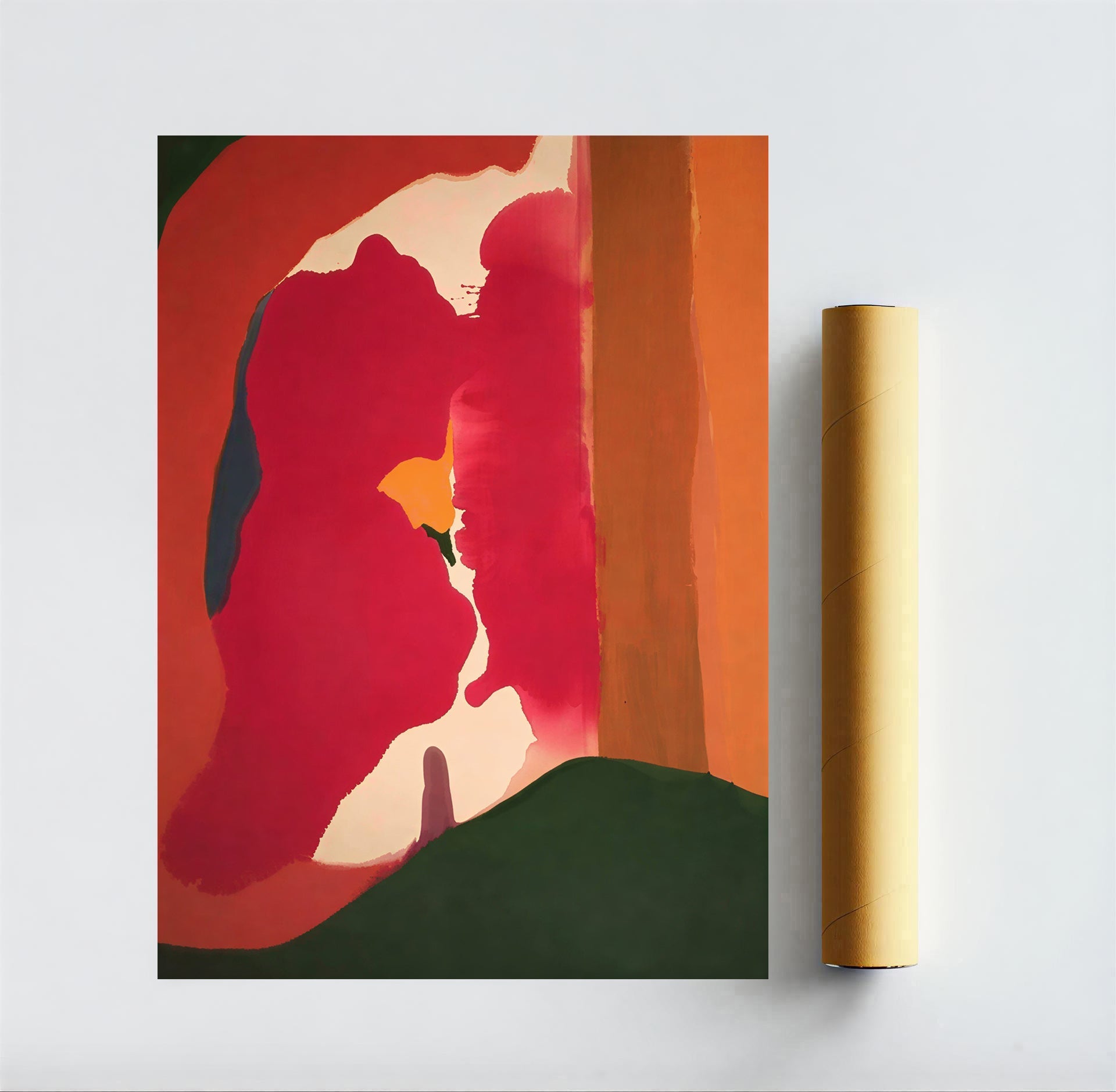 Abstract Color Block Wall Art Poster