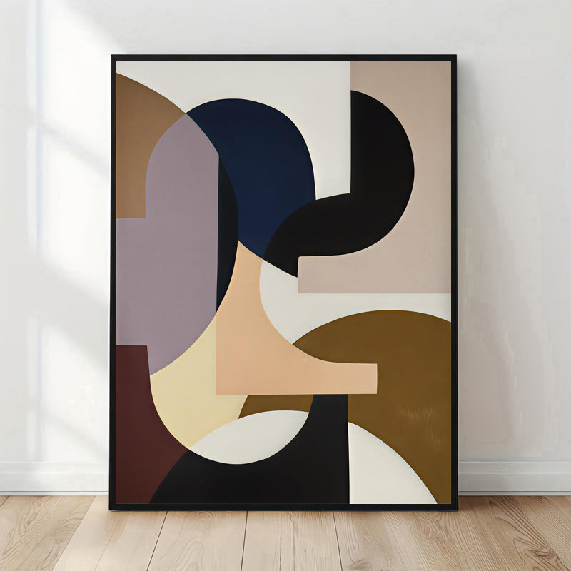 Abstract geometric shapes art print