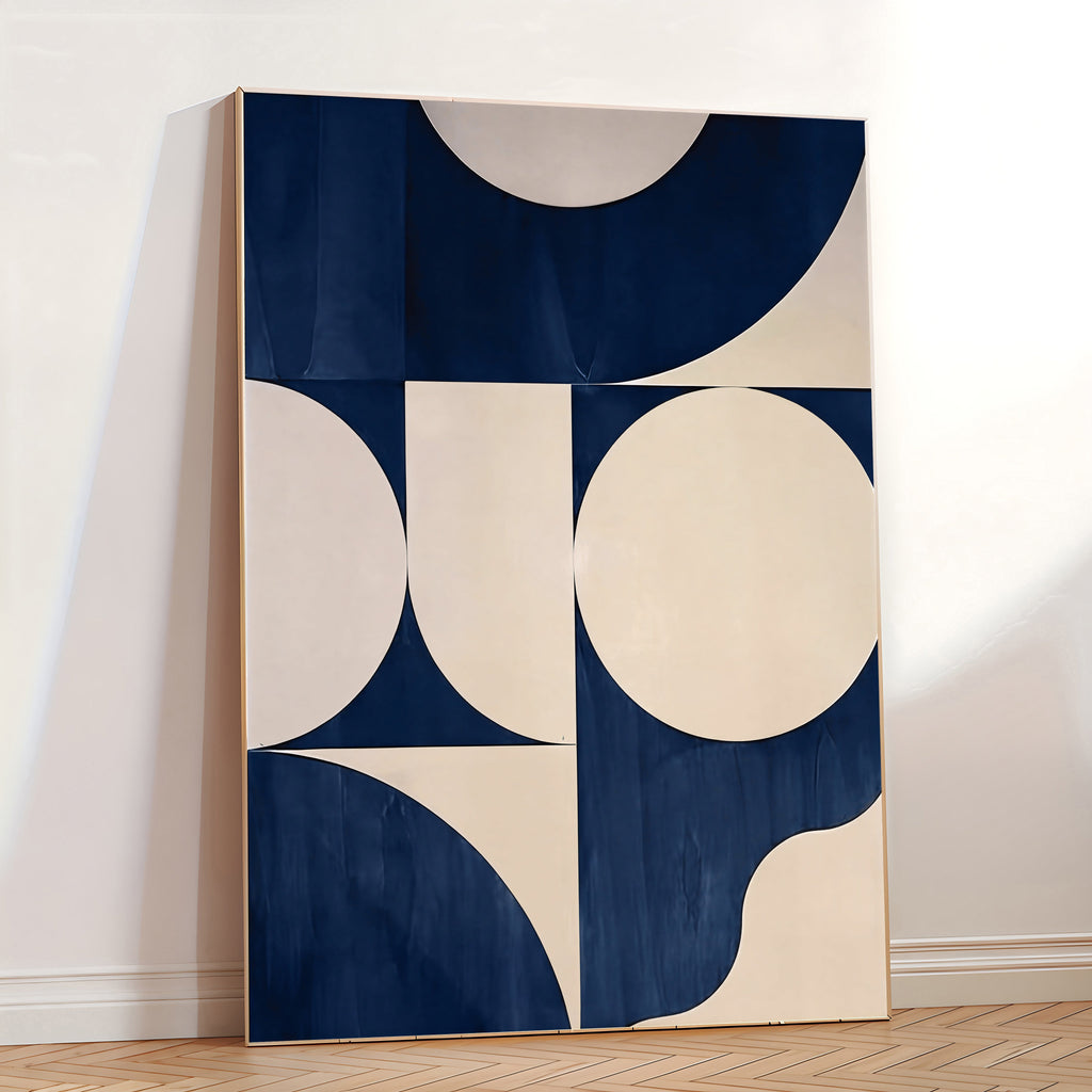 Modern geometric abstract wall art print