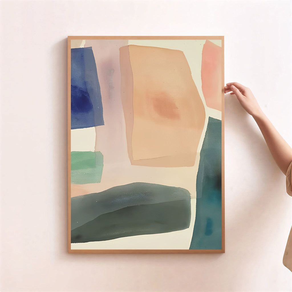Modern Abstract Pastel Wall Art Print