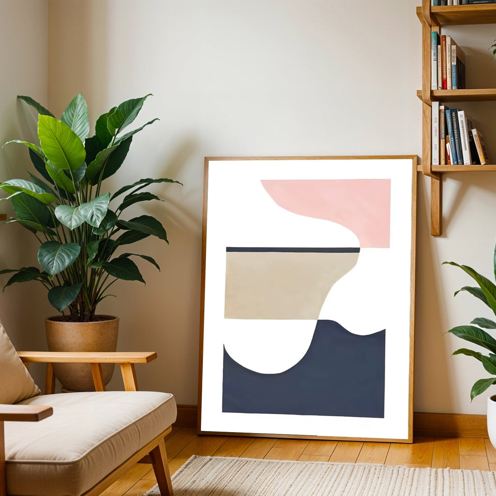 Scandinavian wall art print minimalist design