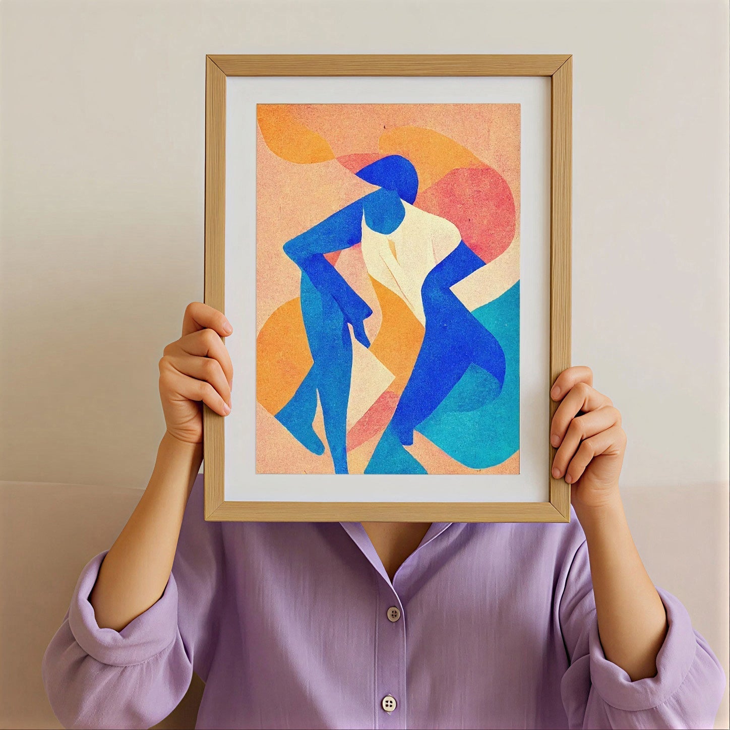 Modern Abstract Figurative Art Print