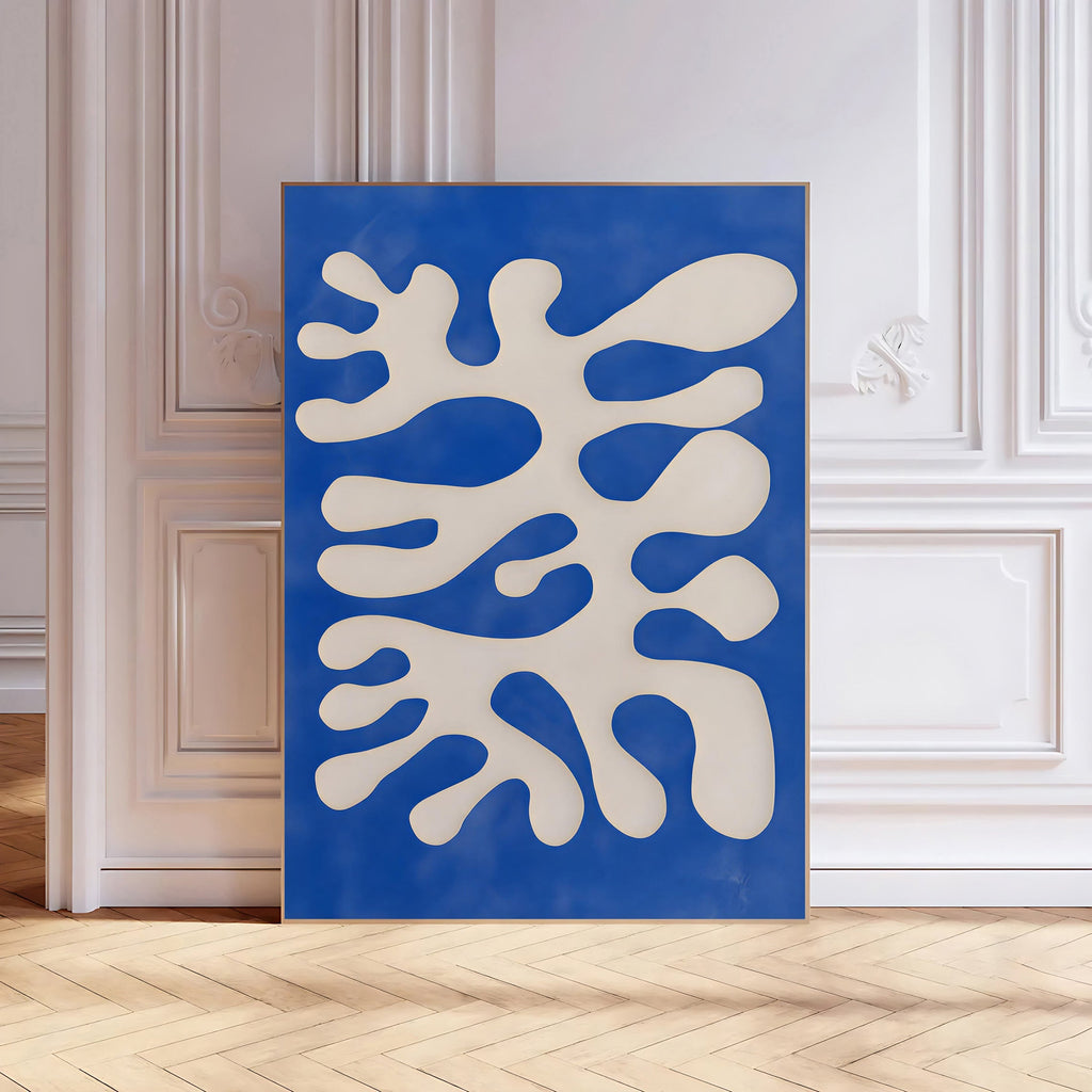 Modern abstract organic wall art print