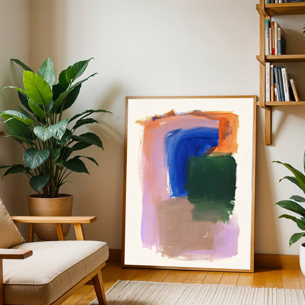 Colorful Modern Abstract Art Print