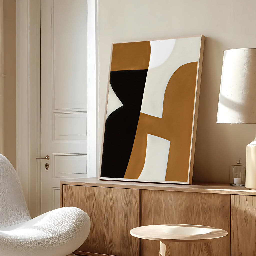 Abstract geometric art print