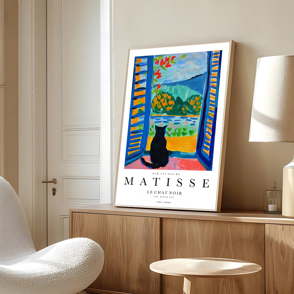 Matisse Inspired Cat Art Print