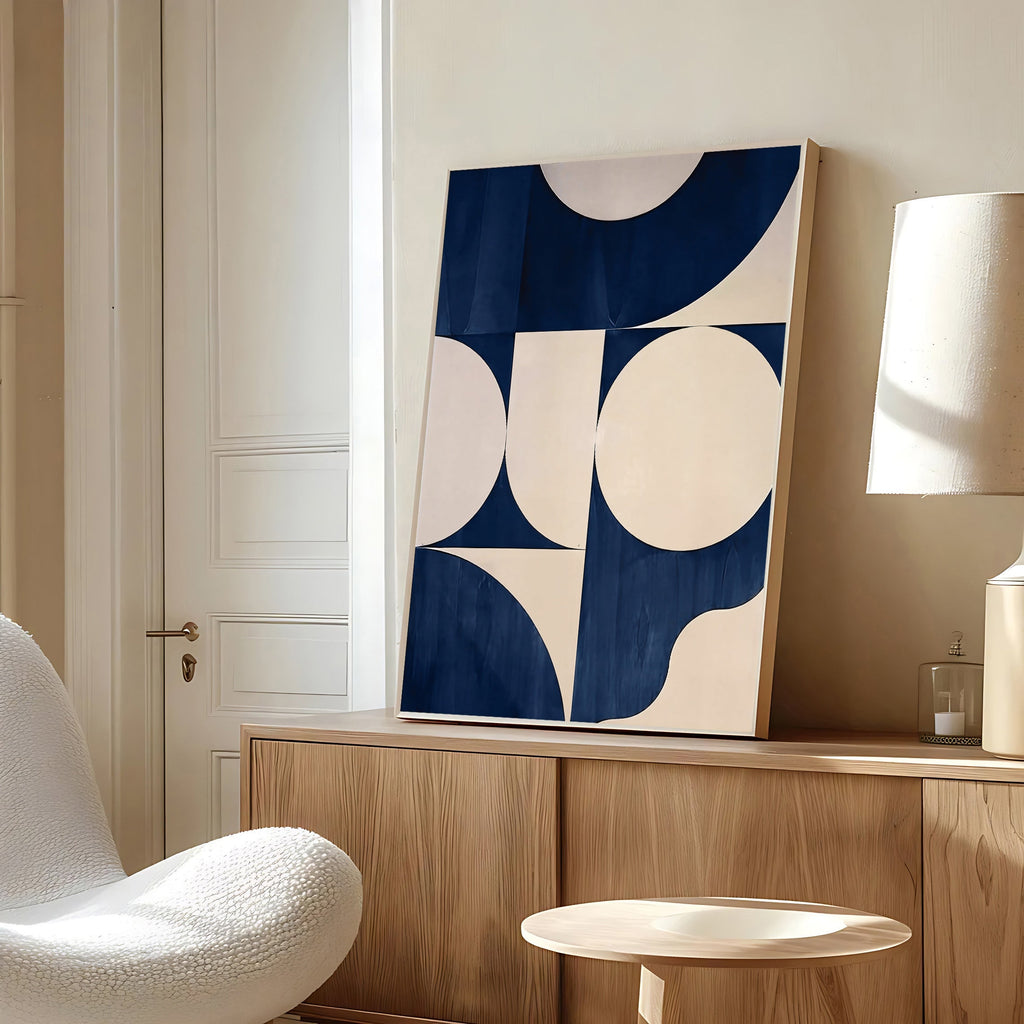 Modern geometric abstract wall art print