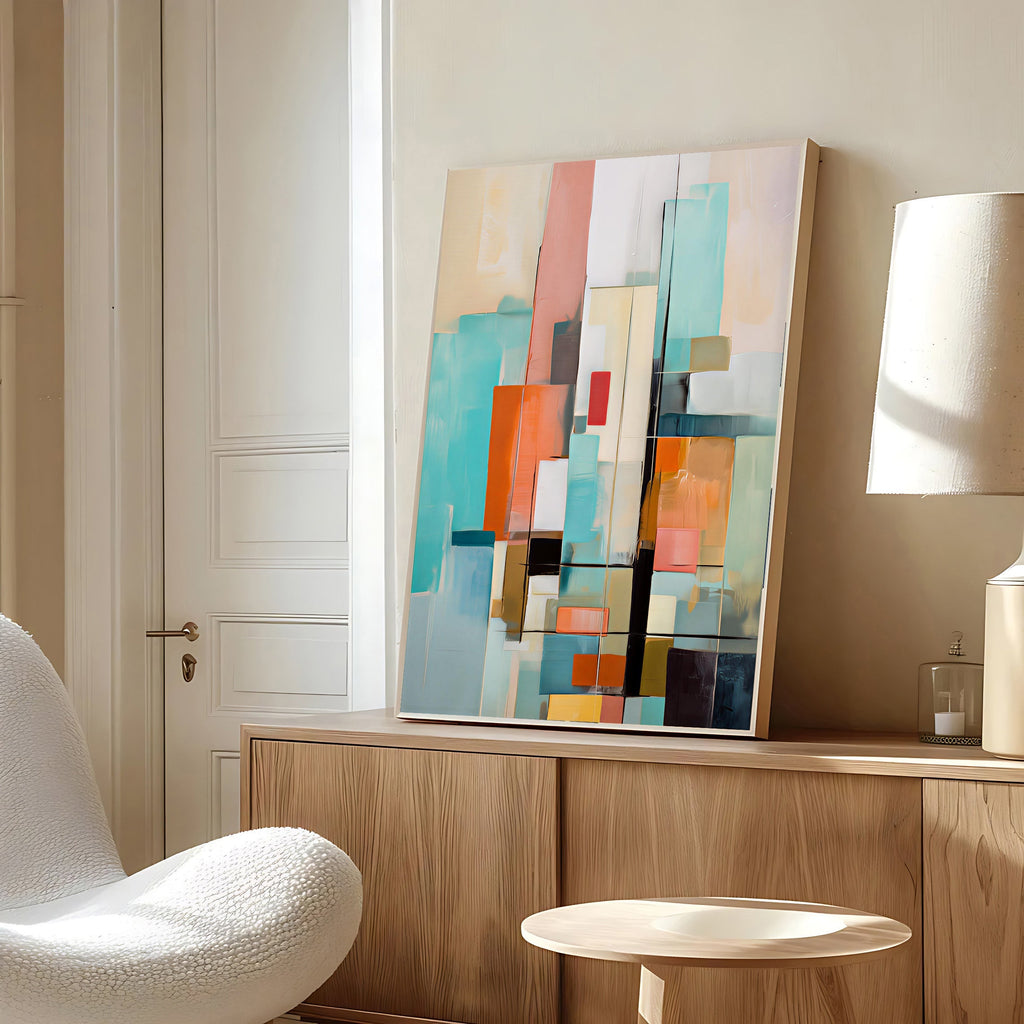 Abstract Geometric Wall Art Print