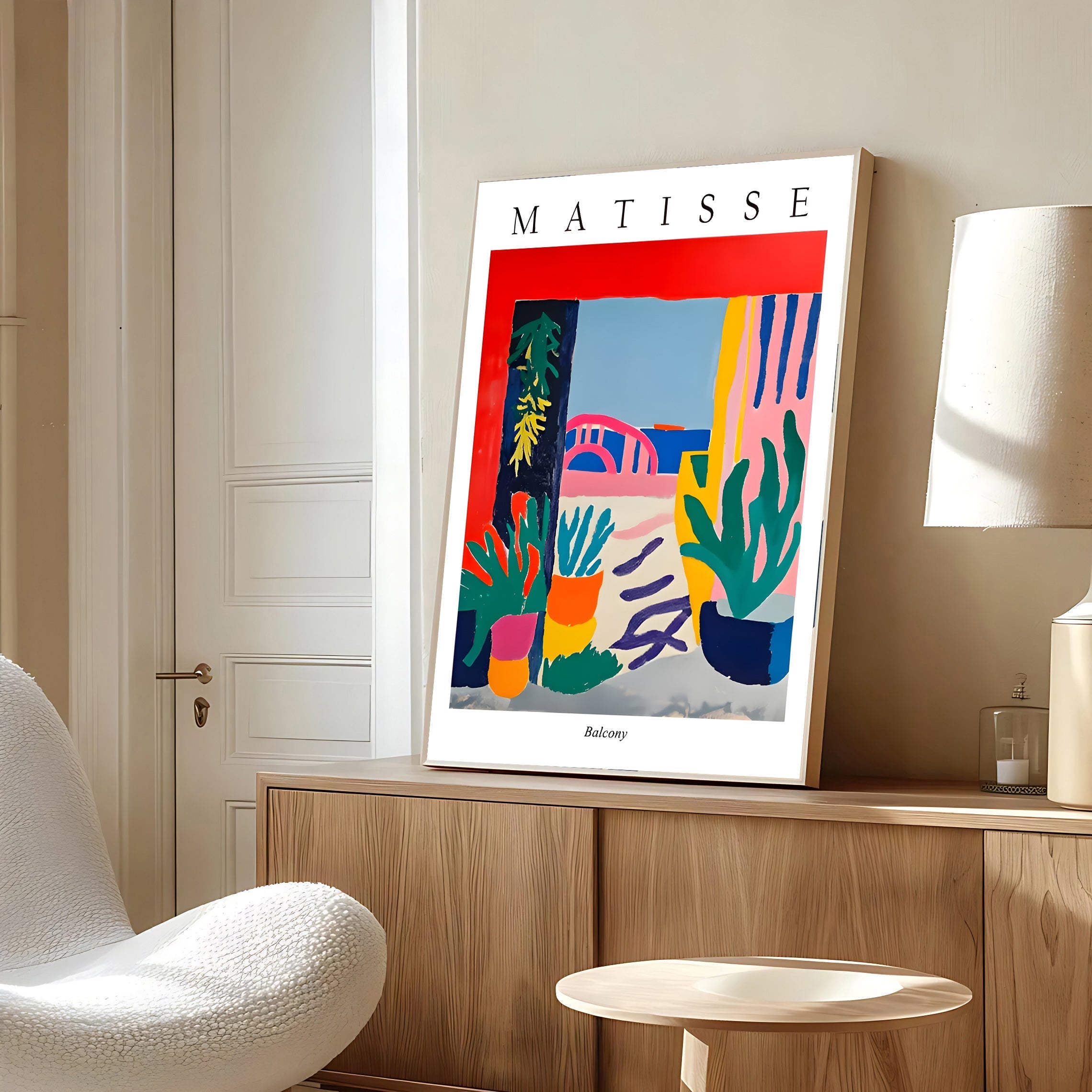 Henri matisse inspired interior plant artwork