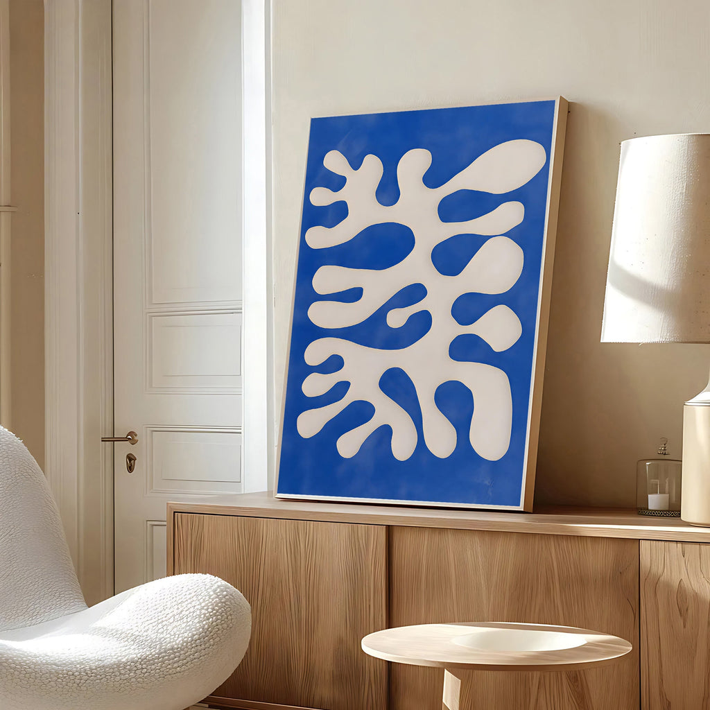 Modern abstract organic wall art print