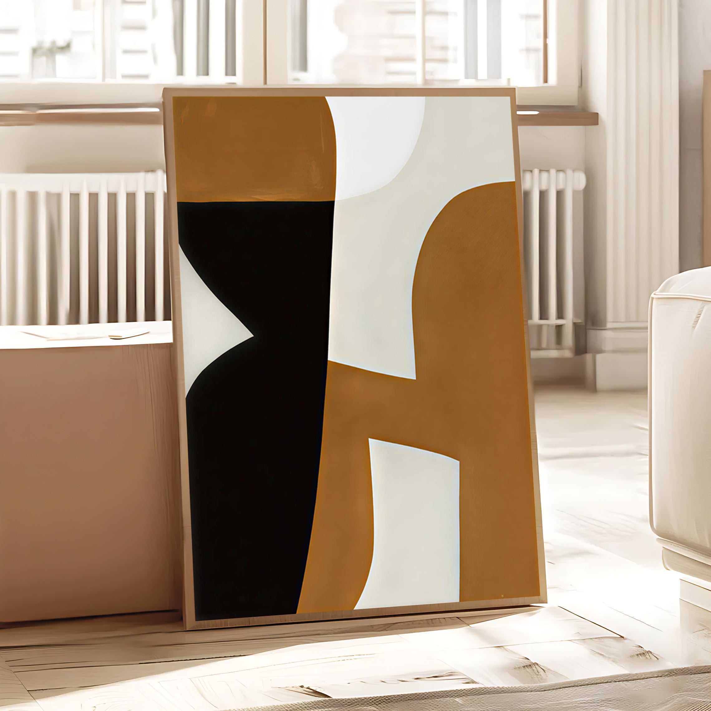 Abstract geometric art print