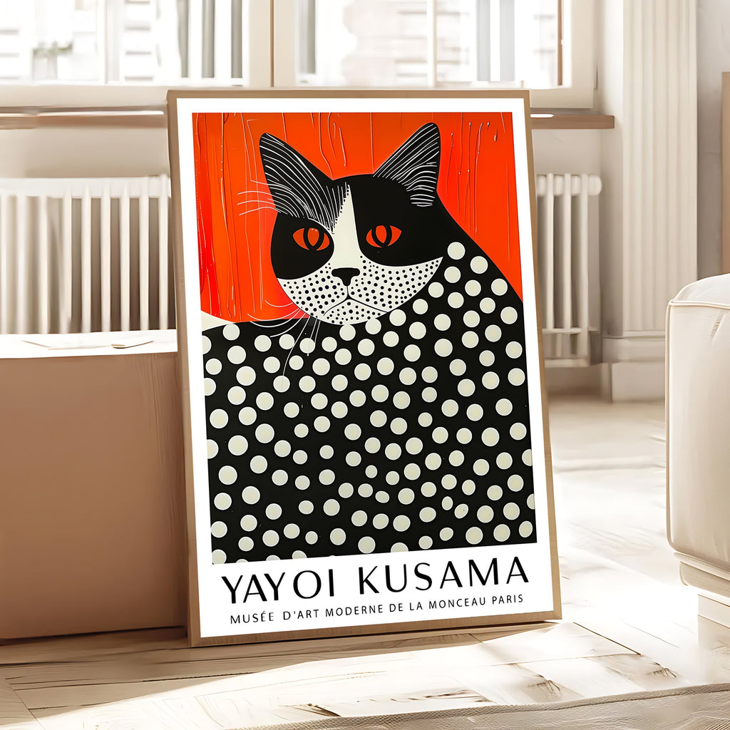 Ploka Dot Cat Print