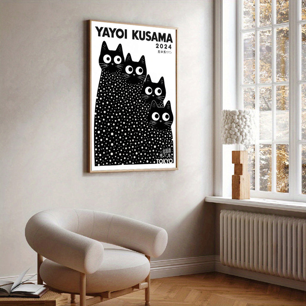 Yayoi Kusama Cats Prints Yayoi Kusama Cats Print