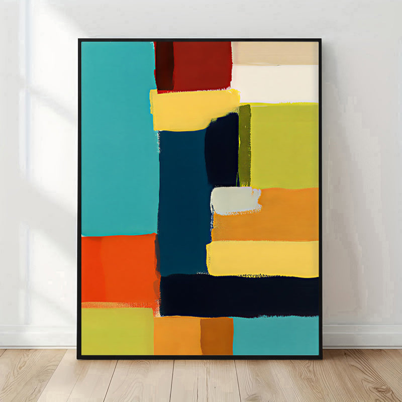 Mid century modern geometric art print