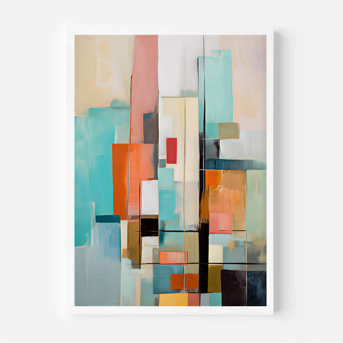 Abstract Geometric Wall Art Print