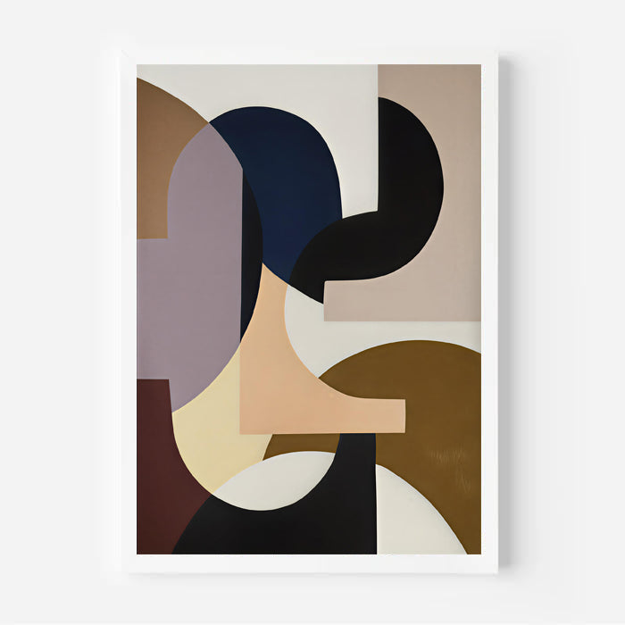 Abstract geometric shapes art print