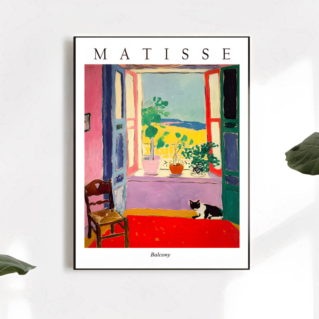 Matisse style balcony art print